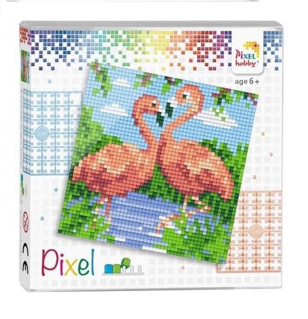 3d pixel puzzle flamingo instructions