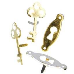 Brads slot&sleutel metal 585-49 | Rayher