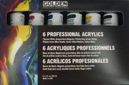 Acrylverf heavy bodyset 6 tubes | Golden