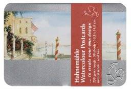 Watercolour postcards in blik | Hahnemuhle