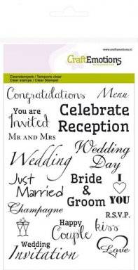 Clearstamps 1153 text wedding | Craftemotions