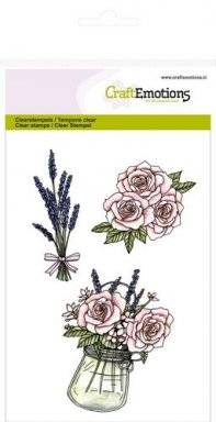 Clearstamps 1063 roses lavender | Craftemotions