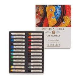 Oliepastels doos 24 kleuren | Sennelier