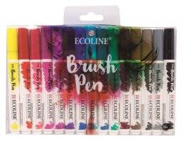 Ecoline brush pen set 15 kleuren | Talens