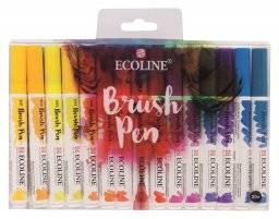 Ecoline brush pen set 30 kleuren | Talens