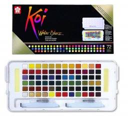 Koi watercolor box 72 kleuren | Sakura