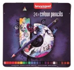 24 kleurpotloden blik | Bruynzeel
