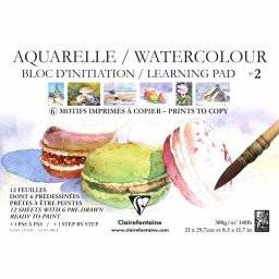 Aquarel kleurblok A4 nr.2 | Clairefontaine