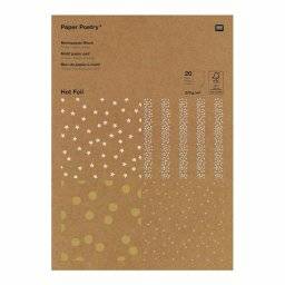 Kraftpapier blok foil dots 50.55 | Rico design