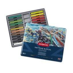 Inktense blocks blik 24 kleuren | Derwent