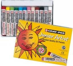 Craypas junior oliepastel 12 st | Sakura