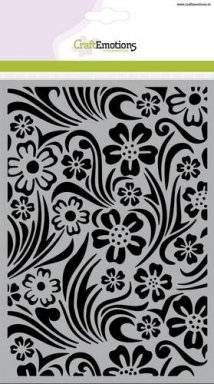 Sjabloon 1257 bloem swirl blad | Craftemotions