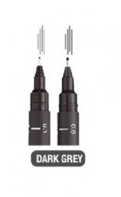 Fineliner uni pin dark grey | Uni