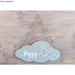 Wandbord met koord wolk 62847 | Rayher 