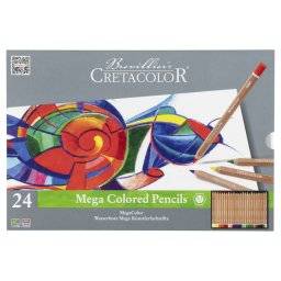 Mega colored pencils blik 24st | Cretacolor 