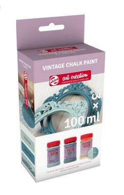 Vintage chalk paintset blauwtint | Talens