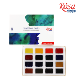 Watercolour set 16 kleur 340204 | Rosa studio