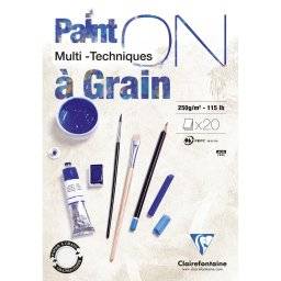 Paint-on papier blok A5 a grain | Clairefontaine