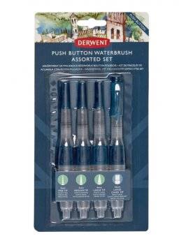 Push button waterbrush set | Derwent