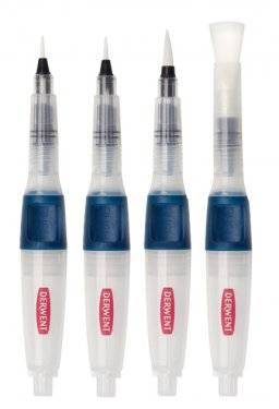 Push button waterbrush set | Derwent