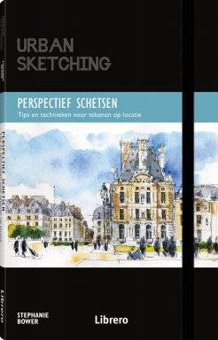 librero urban sketching perspectief