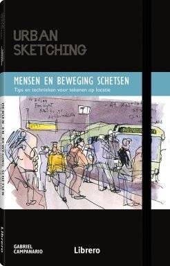 Urban sketching mensen beweging | Librero