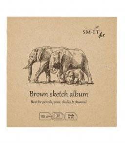 Brown sketch album 14x14 | Smlt