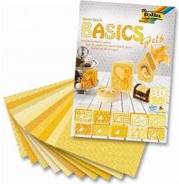 Basics papierblok geel 46149 | Folia