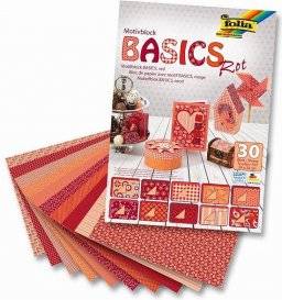 Basics papierblok rood 46249 | Folia