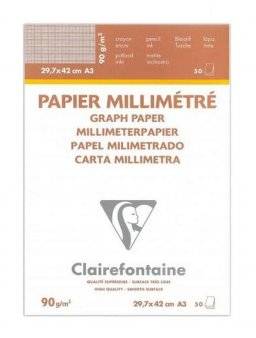 Millimeter papier blok A3 | Clairefontaine