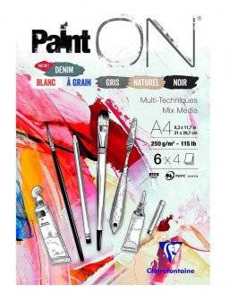 Paint-on mix media blok A4 | Clairefontaine