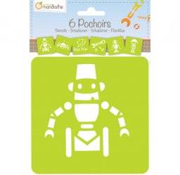 Sjablonenset robots 42841 | Avenue mandarine