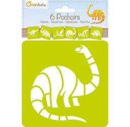 Sjablonenset dinosaurus 42449 | Avenue mandarine