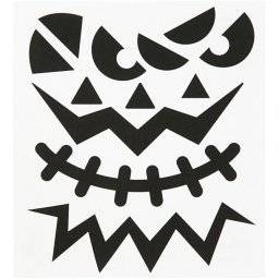 Halloween stickers gezicht 28977