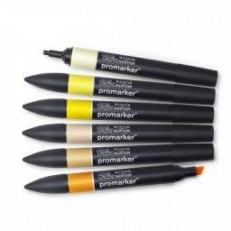 Promarkerset 6 st yellow tones | Winsor & newton