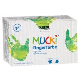 Mucki vingerverf set 6 pot | Kreul