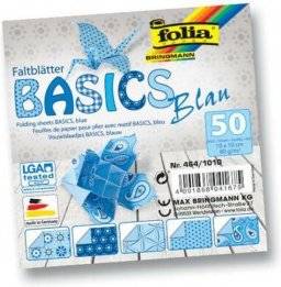 Vouwblaadjes basics blauw 464 | Folia