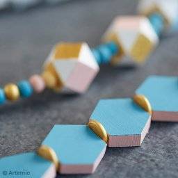 Houten kralen hexagon 5005 | Artemio