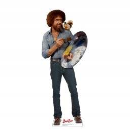 Cut-out Bob Ross met squirrel | Bob Ross