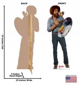 Cut-out Bob Ross met squirrel | Bob Ross