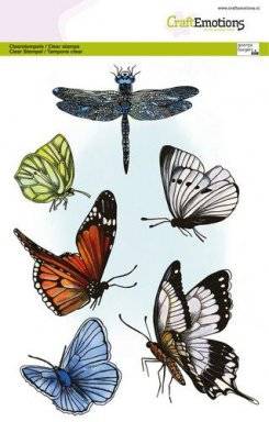 Clearstamp A5 3021 butterflies | Craftemotions