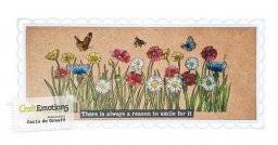 Clearstamp 4106 slim wildflowers | Craftemotions