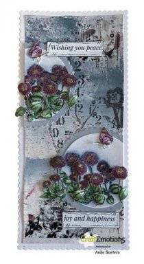 Clearstamp 4108 slimline daisies | Craftemotions