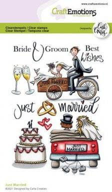 Clearstamp 1699 just married | Craftemotions