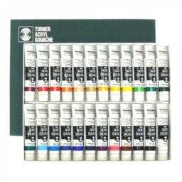 Acryl gouache set 24 kleuren | Turner