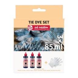 Tie-dye set 3x85ml zwart 04 | Talens