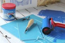 Artcreation zacht linoleum blauw | Talens