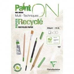 Paint-on recycle paper blok A5 | Clairefontaine 