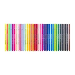 bruynzeel  metalen blik 36 fineliners mix