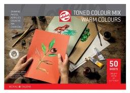 Toned paper blok warm colours A3 | Talens 